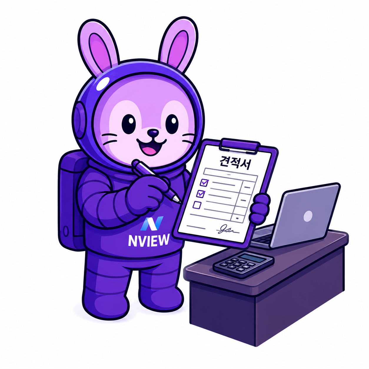 자신의 작업 노하우를 정리하는 뷰랑이